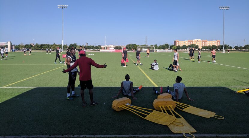 FC Dallas training on turf to prepare for a game at Minnesota United. (5-27-18)