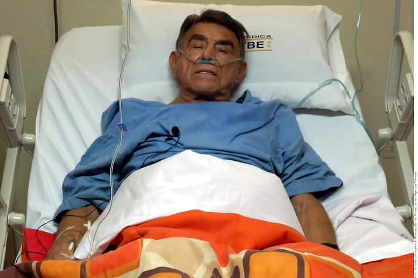 Además del hematoma en la mandíbula, el actor Héctor Suárez también presentaba heridas...