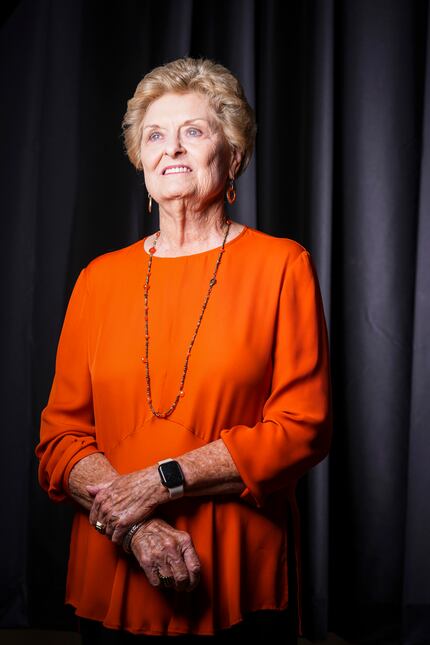 Legendary former Texas women's basketball coach Jody Conradt photographed at the Frank...