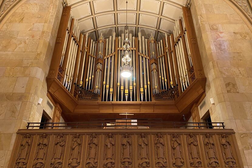 Juget-Sinclair organ in Christ the King Catholic Church in Dallas, where Jeremy Filsell will...