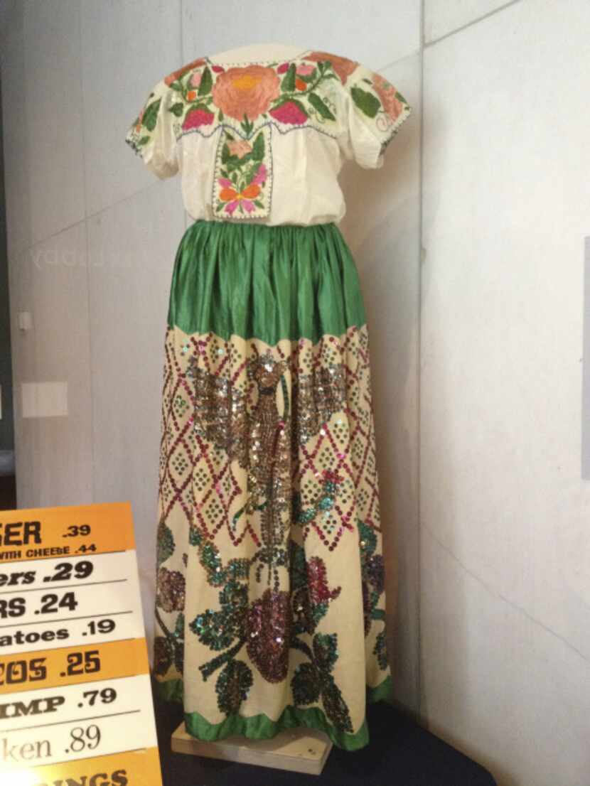 An original waitress uniform from El Chico restaurant is part of the upcoming exhibition at...