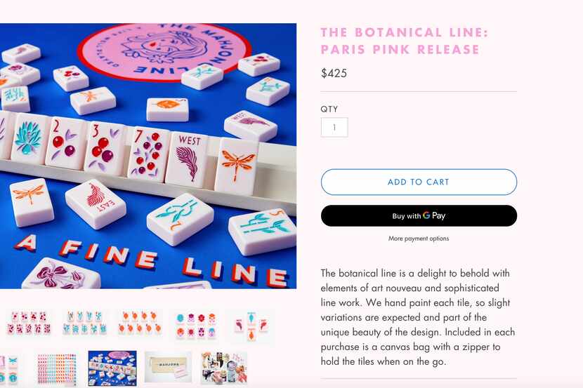 Dallas-based The Mahjong Line launched its tile sets online in early November. The company...