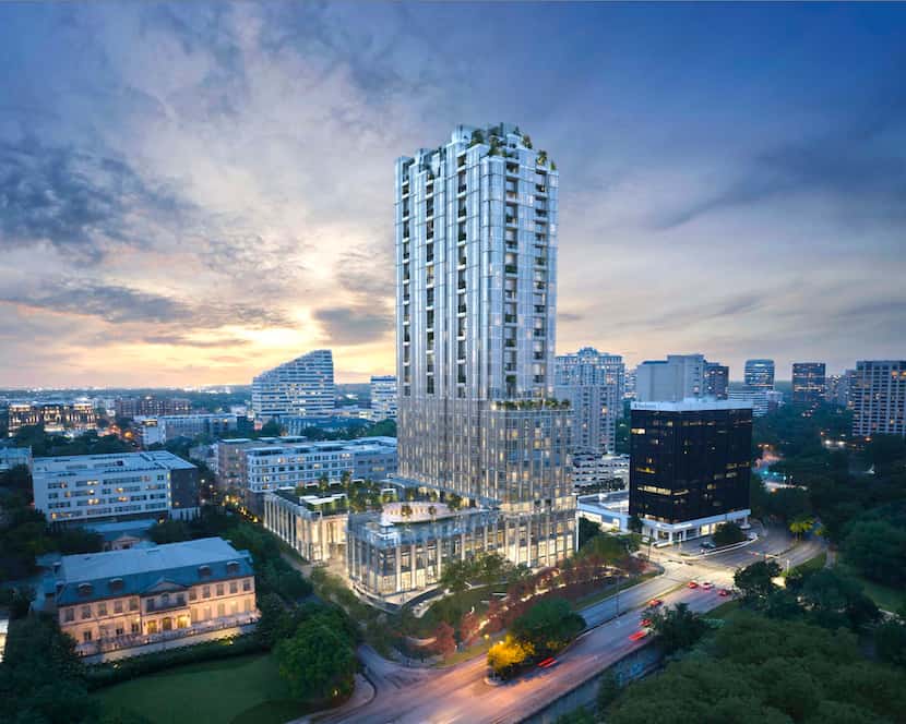 The planned Four Seasons Hotel and condominium on Dallas' Turtle Creek will be 35 floors.