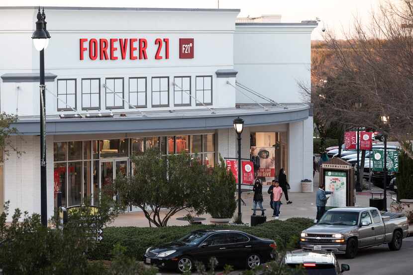Forever 21 store front located at the Hillside Village shopping center in Cedar Hill.