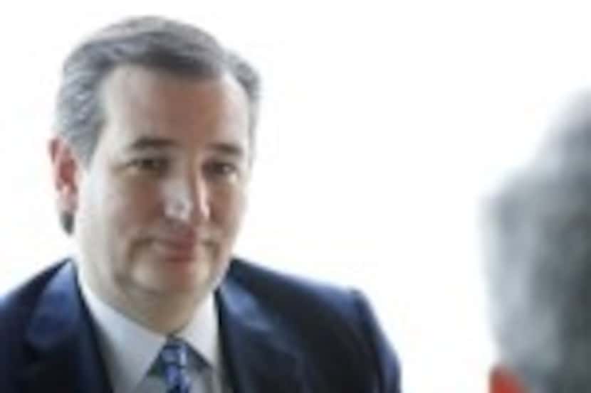  Sen. Ted Cruz sits for an interview at the Omni Hotel in Dallas on May 14, 2016. (Vernon...