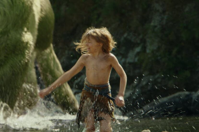 Oakes Fegley in a scene from "Pete's Dragon."
