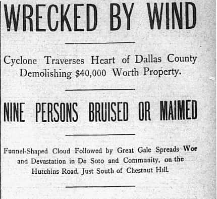 Clipping from March 12, 1902 of The Dallas Morning News.