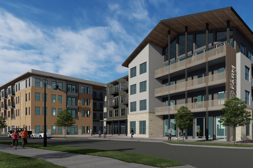 Builder Wood Partners' Alta at The Farm apartments will open early next year.