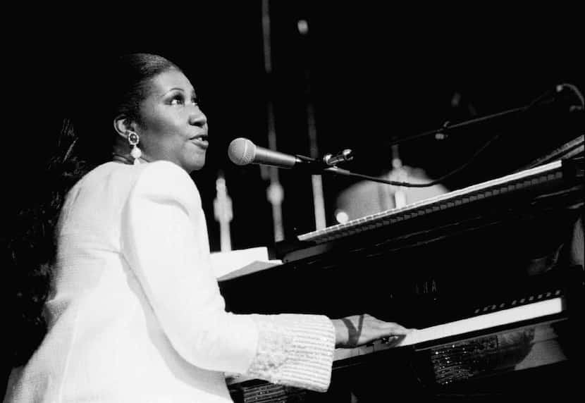 In July of 1992, Aretha Franklin sang the national anthem at a tribute for Jesse Jackson at...