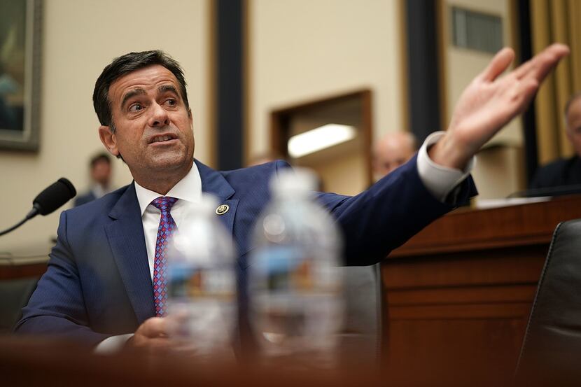 On June 28,  U.S. Rep. John Ratcliffe (R-Texas) speaks during a hearing before the House...