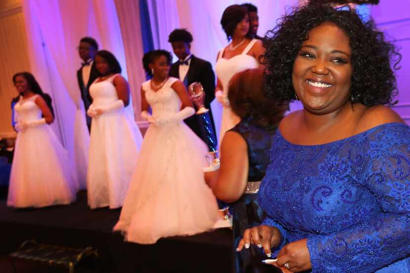 Sorority sisters of Zeta Phi Beta hold the Miss Blue Revue scholarship gala at the...