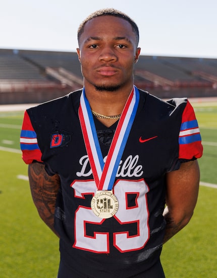 Duncanville running back Caden Durham pictured at Panther Stadium, Thursday, Jan. 11, 2024,...