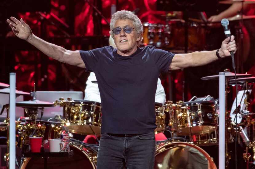 Roger Daltrey of British rock band The Who performs at the Toyota Center on the second leg...