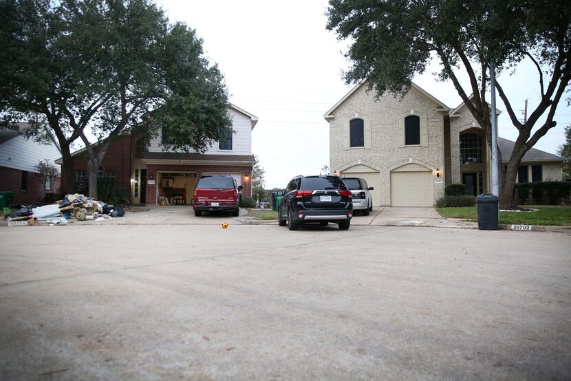 Two Houston homes that were flooded after Hurricane Harvey in Katy show stark recovery...