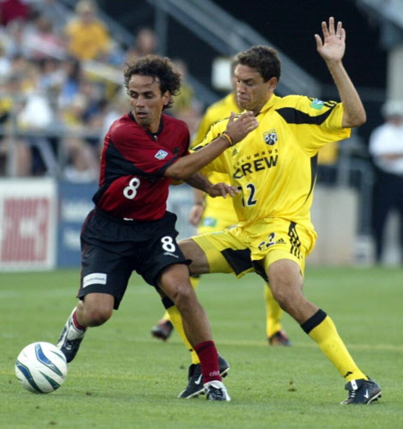 Pareja con el Dallas Burn en 2004. Foto archivo AP