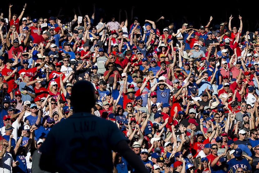Globe Life Park was packed for the Rangers' 2016 home opener. (Smiley N. Pool/Staff...