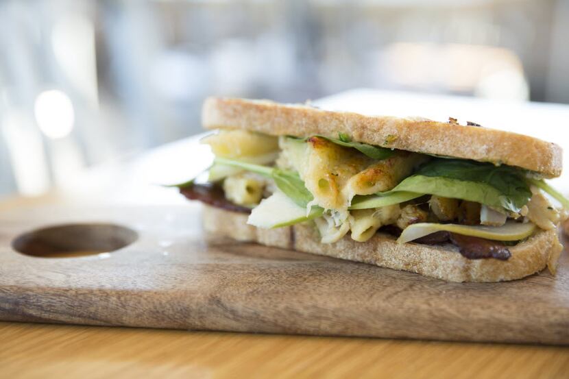 Start restaurant owner, Erin McKool, created a panini with leftovers from Thanksgiving,...