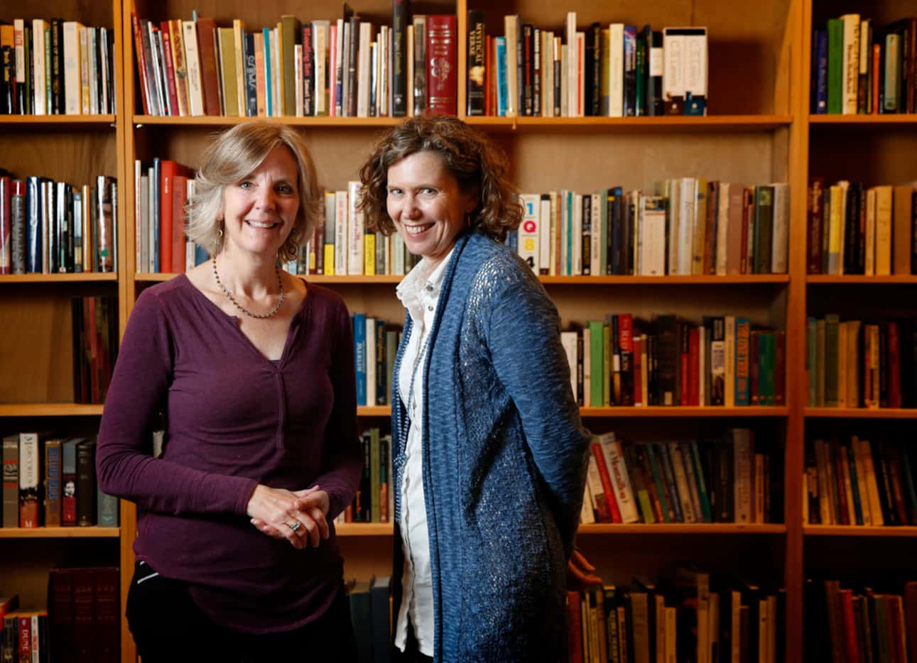 Jean McAulay (left) and Shannon Cerise, founders of the Multicultural Women's Book Club, at...
