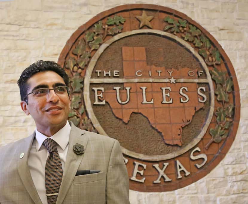 Salman Bhojani was in position to win a redrawn Tarrant County district. (Louis DeLuca/Staff...