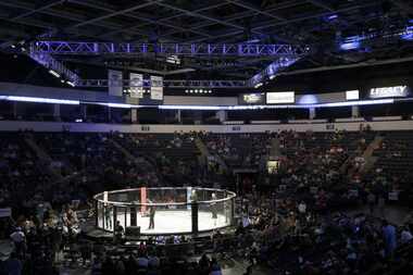 A file photo from 2014 shows the Legacy Fighting Championship at the Allen Event Center....