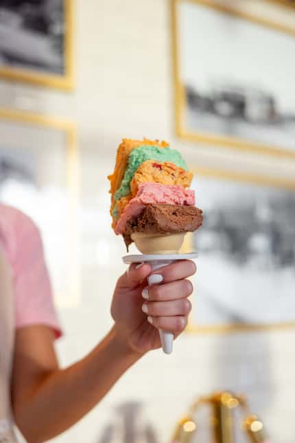 The Original Rainbow Cone Ice Cream Shop has been around nearly 100 years. It was doing...