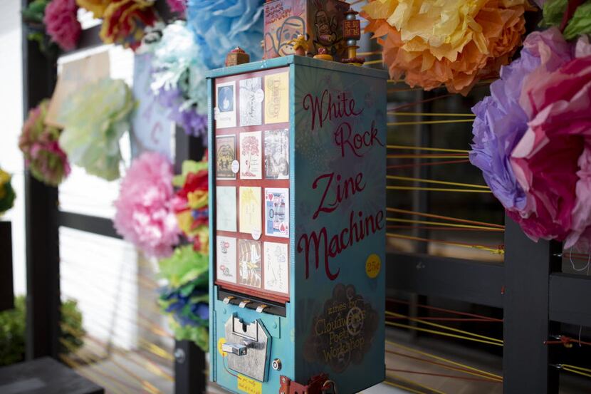 The White Rock Zine machine was on display during Make Art with Purpose at Dallas West...