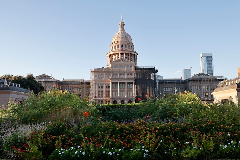 The exterior of the Texas State Capitol is seen, Monday, Oct. 21, 2024, in Austin. Death row...