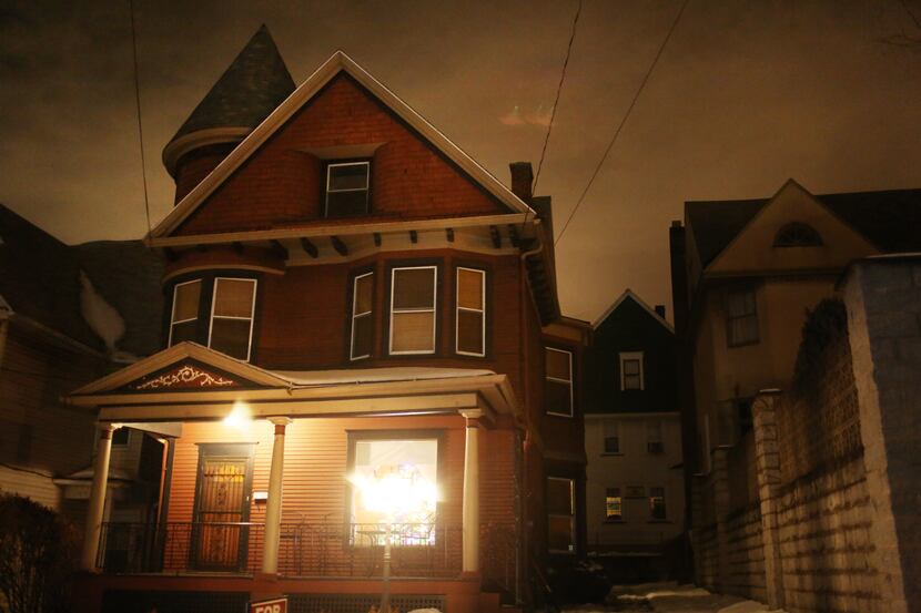 This December 2013 photo shows the 1901 Victorian home at 1217 Marion St. in Dunmore, Pa....