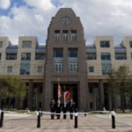  The George A. Purefoy Municipal Center houses city hall and the library.