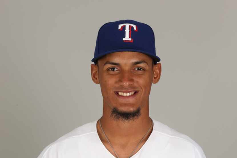 Texas Rangers prospect Jonathan Hernandez. Headshot. Mugshot. Courtesy of the Texas Rangers.