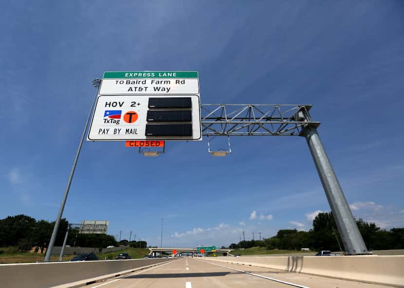 TEXpress managed toll lanes run along Interstate 30 between Dallas and Arlington. Similar...