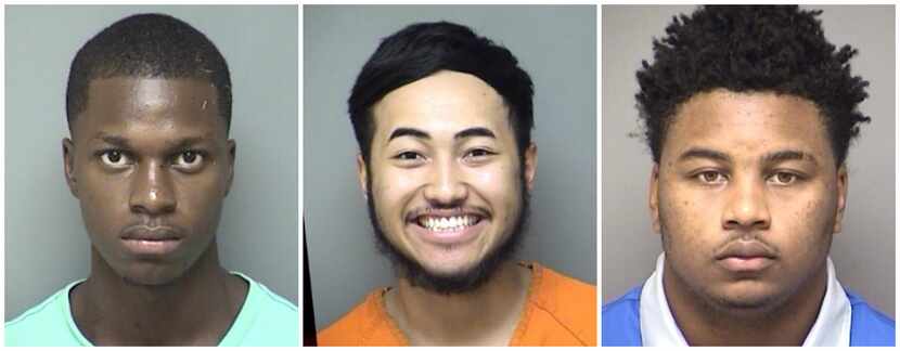 Eyion Willis, left, Henry Huynh, and Javaris Steward