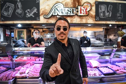 Turkish restaurateur Nusret Gökçe, also known as Salt Bae, visits his restaurants when they...