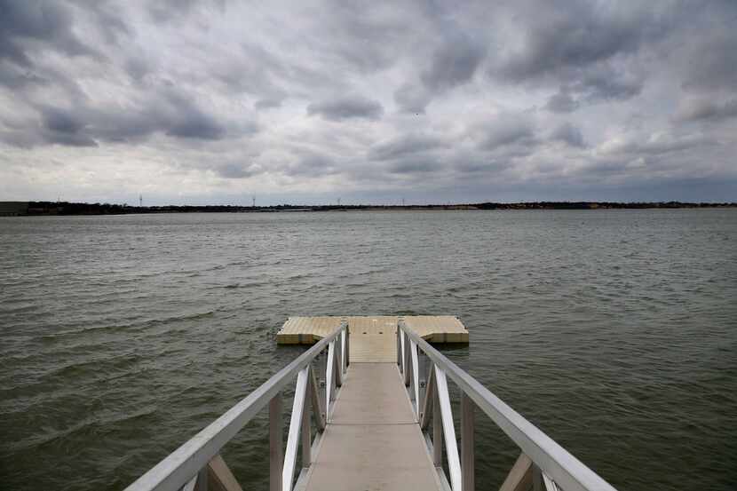 Foul-smelling material from Lake Lavon, described to KDFW-TV (Channel 4) as "floating poo"...