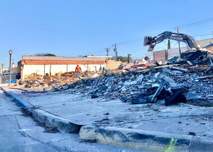What happened to Peggy Sue BBQ in Snider Plaza? It was bulldozed on Monday, Jan. 10, 2022....