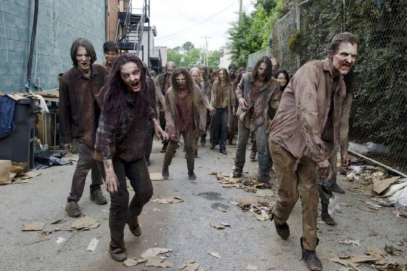 Walkers in AMC's hit zombie show "The Walking Dead." 