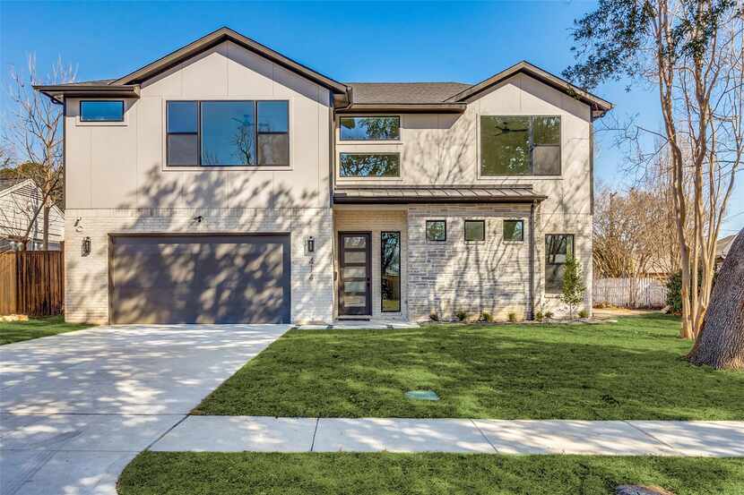The newly constructed home at 414 Classen Drive in Old Lake Highlands is priced at...