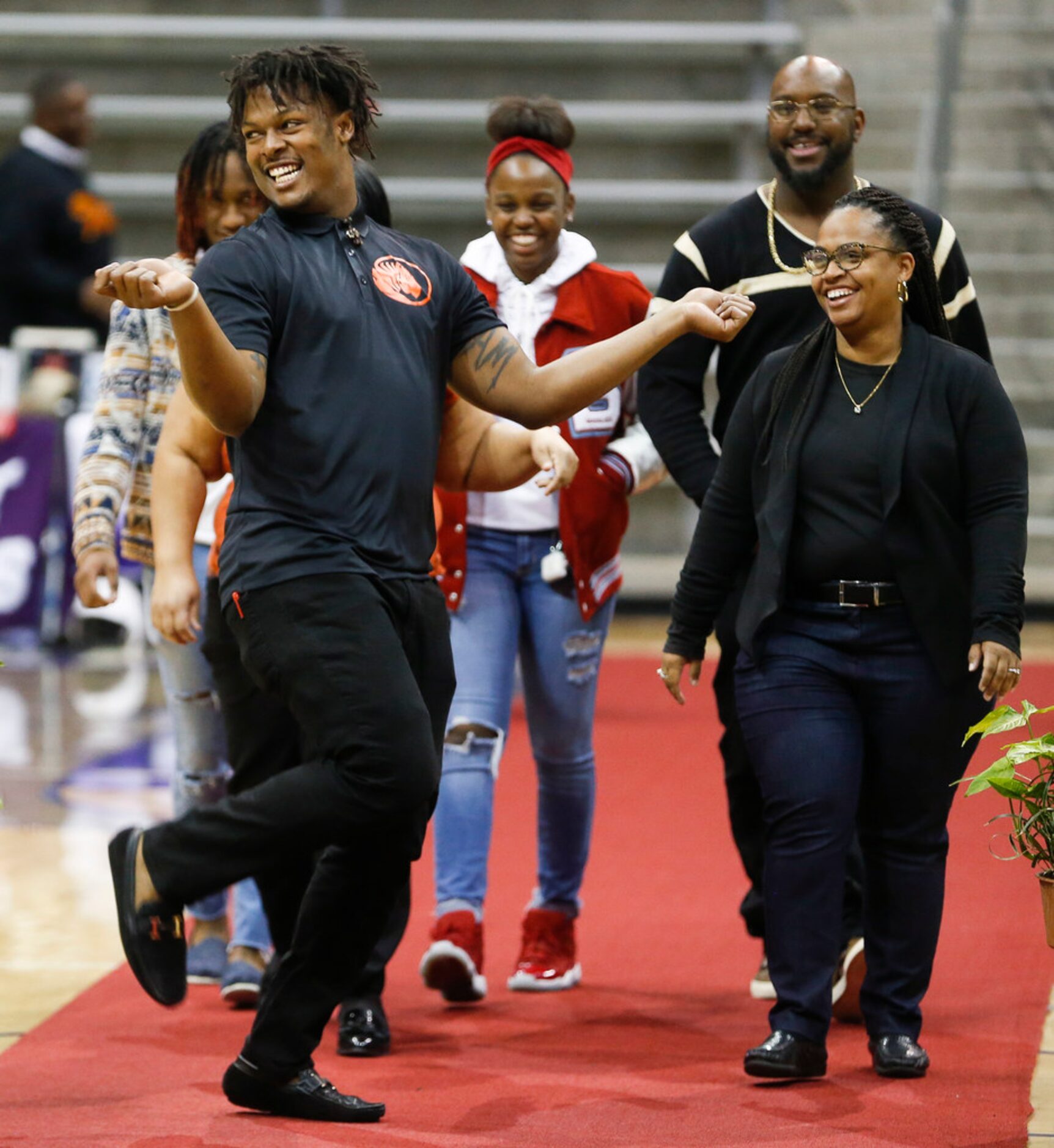 Skyline High School's Damajai Stephens, who signed to play football with East Central...