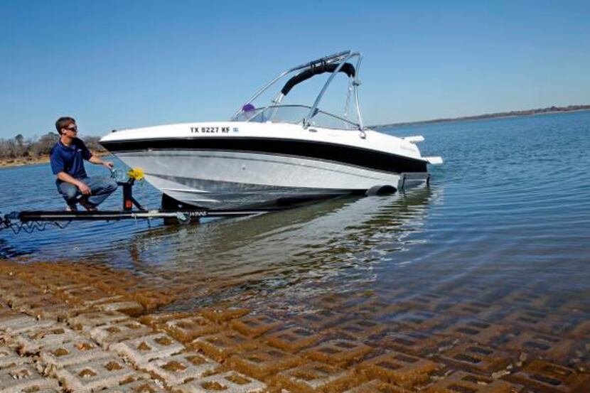 
At Lewisville Lake, Seth Colbert takes a new boat for a test drive. The lake is about 8...