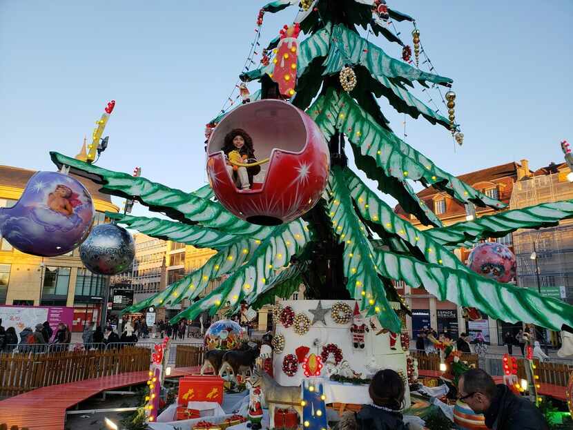 Many Christmas markets have rides for kids, including this one in Metz, France.