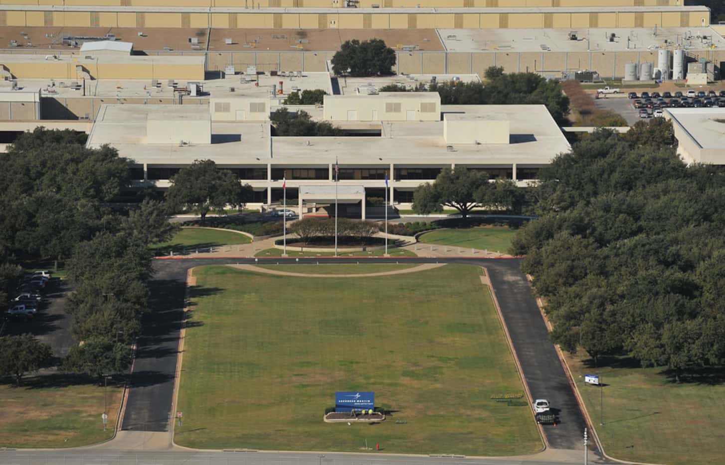 Exterior of Lockheed Martin's Missiles and Fire Control facility in Grand Prairie.