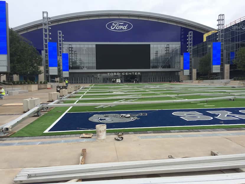 The front of the Ford Center at The Star in Frisco, where the 2023 Academy of Country Music...