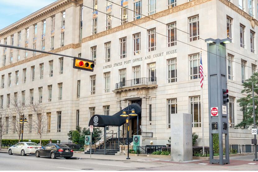 The downtown Dallas United States Post Office and Court House building was constructed in 1930.