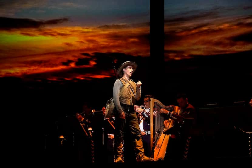 The Fort Worth Opera performs during a dress rehearsal of "El Pasada Nunca De Termina" at...