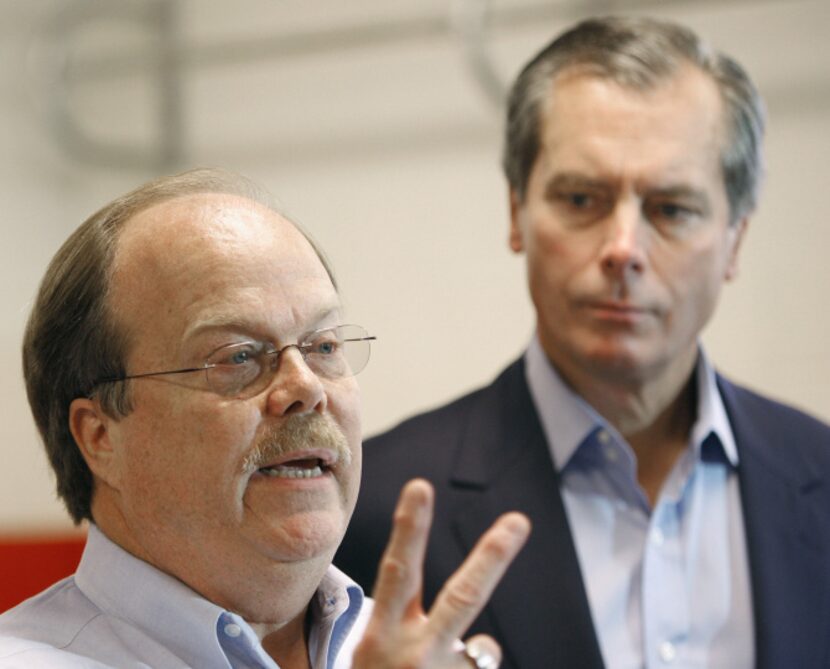 Donald Hooton (left), whose son Taylor was a high school baseball player who took his own...