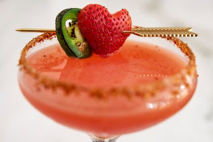 Strawberry Jalapeño Margarita from True Kitchen + Kocktails