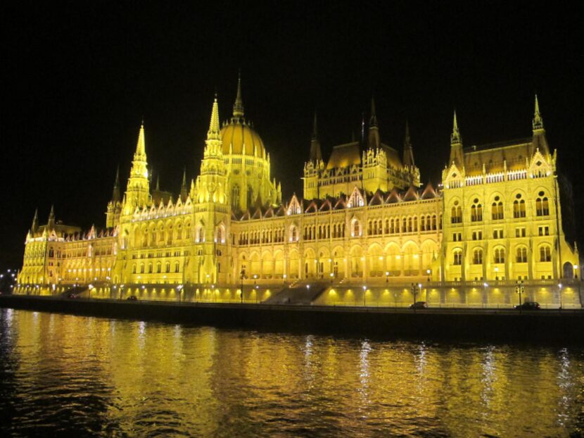 A night tour of Budapest on a Danube River cruise.