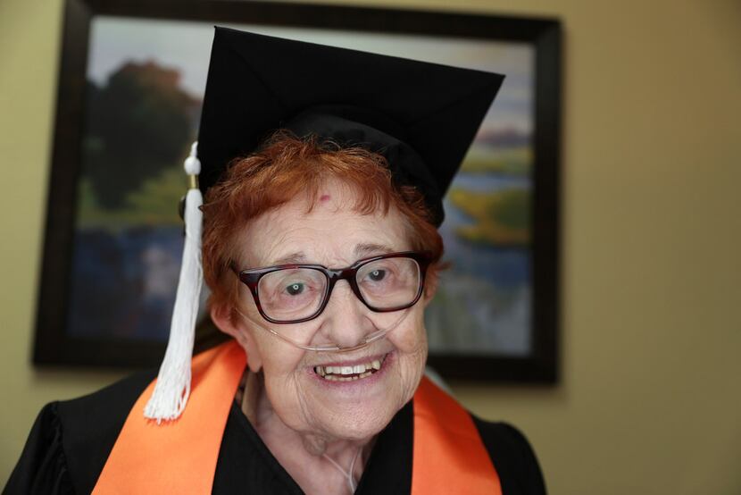 Janet Fein, 84, completed her bachelor's degree and is thinking about more classes at UTD.