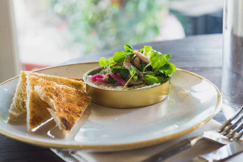 Sardines and toast are some of the "Texan" dishes on Wayward Sons' menu.