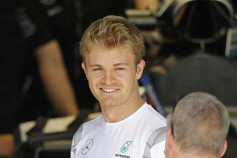 El alemán Nico Rosberg se prepara para una de las últimas prácticas previas al Gran Premio...